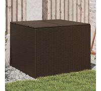 vidaXL Garden Storage Box Brown 291L Poly Rattan