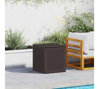 vidaXL Garden Storage Box Brown 55 x 53 x 57 cm Polypropylene