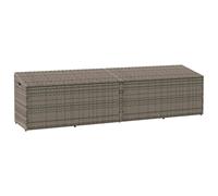 (grey) vidaXL Garden Storage Box Black 220x50x58 cm Poly Rattan garden storage box