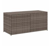 (grey, 120 x 50 x 56 cm) vidaXL Garden Storage Box Bench Container Chest Shed Blanket Box Poly Rattan