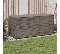 (grey, 120 x 50 x 56 cm) vidaXL Garden Storage Box Bench Container Chest Shed Blanket Box Poly Rattan