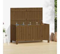 vidaXL Garden Storage Box Honey Brown 121x55x64 cm Solid Wood Pine, Brown