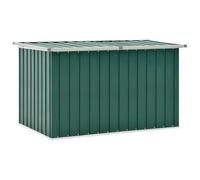 vidaXL Garden Storage Box Outdoor Furniture Patio Terrace Balcony Backyard Cushion Pillow Blanket Toy Tool Deck Chest Green 149x99x93cm