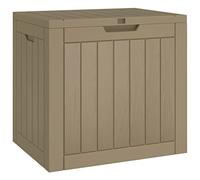 vidaXL Garden Storage Box Black 55.5x43x53 cm Polypropylene