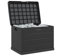 vidaXL Garden Storage Box Plastic 77.5 x 54.5 x 53 cm Anthracite