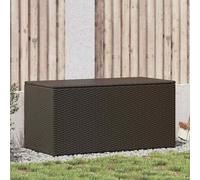 vidaXL Garden Storage Box Poly Rattan 100x50x50 cm Brown