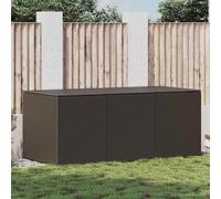 vidaXL Garden Storage Box Poly Rattan 180x90x70 cm Brown