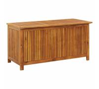 vidaXL Solid Acacia Wood Garden Storage Box Entryway Patio Storage Bench Box