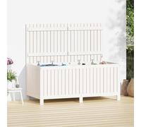 vidaXL Garden Storage Box White 147x68x64 cm Solid Wood Pine