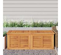 vidaXL Garden Storage Box with Bag 150x50x53 cm Solid Wood Teak UK HOT