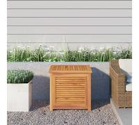 Garden Storage Box Outdoor Chest with Bag Solid Wood Teak vidaXL