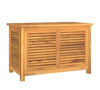 (90 x 50 x 58 cm) vidaXL Garden Storage Box Outdoor Storage Box Chest with Bag Solid Wood Teak