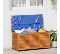 vidaXL Garden Storage Box with Louver 113x50x56 cm Solid Wood Acacia