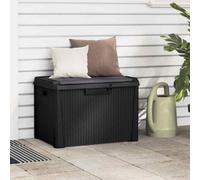 vidaXL Garden Storage Box Anthracite 125 L PP