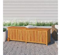 vidaXL Garden Storage Box with Wheels 150x50x58 cm Solid Wood Acacia