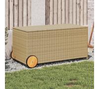 Garden Storage Box Bench Container Chest Shed Blanket Box Poly Rattan vidaXL