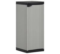 Vidaxl Garden Storage Cabinet With 1 Shelf Grey And Black 35X40X85 Cm