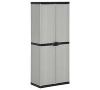 vidaXL Garden Storage Cabinet with 3 Shelves Indoor Office Utility Cabinet Bedro