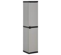 vidaXL Garden Storage Cabinet with 3 Shelves Office Tool Storage Cupboard Outdoo