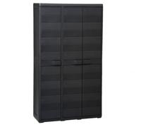 Vidaxl Garden Storage Cabinet With 4 Shelves Black
