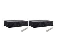 vidaXL Garden Sunlounger Cover 2 pcs 8 Eyelets 218x77x55 cm UK
