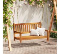 vidaXL Garden Swing Bench Brown 119 x 35 x 47cm Solid Acacia wood