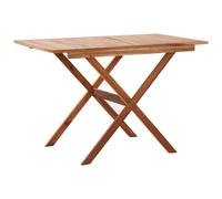 vidaXL Garden Table 110x67x74cm Solid Acacia Wood, Brown