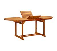 Dining Table Natural Wood 200x100x75cm Foldable Solid Acacia Hardwood Outdoor XL
