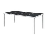 Vidaxl Garden Table 190X90X74 Cm Black Steel Outdoor Dining Tables