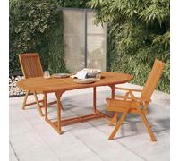 vidaXL Garden Table 200x100x75 cm Solid Wood Eucalyptus 01 UK HOT