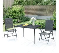 (110 x 80 x 72 cm) vidaXL Garden Table Outdoor Table Dining Room Table Anthracite Steel Mesh