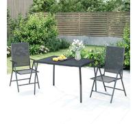 vidaXL Garden Table Anthracite 110x80x72 cm Steel Mesh UK HOT