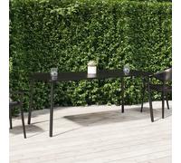 vidaXL Garden Table Anthracite 165x80x71 cm Steel, Black