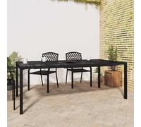 vidaXL Garden Table Anthracite 200x100x72 cm Steel, Black