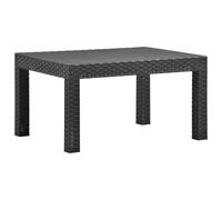vidaXL Garden Table Anthracite 58x58x41 cm PP Rattan UK HOT