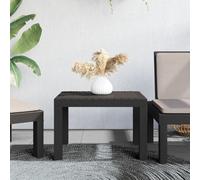 (anthracite) vidaXL Garden Table Outdoor Dining Table Patio Picnic Coffee Dinner Table PP