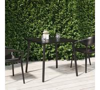 vidaXL Garden Table Anthracite 80x80x71 cm Steel UK HOT
