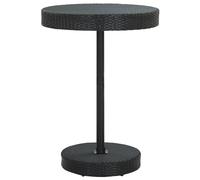 vidaXL Garden Table Black 75.5x106 cm Poly Rattan