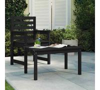 vidaXL Garden Table Black 82.5x50.5x45 cm Solid Wood Pine 01 UK HOT