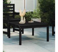 vidaXL Garden Table Black 82.5x82.5x45 cm Solid Wood Pine UK NEW