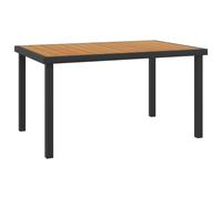 Garden Table Outdoor Table Patio Picnic Dining Table Aluminium and WPC vidaXL