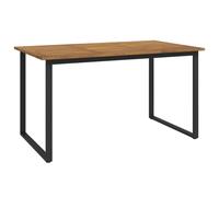 vidaXL Garden Table Dining Coffee Table with U-shaped Legs Solid Wood Acacia