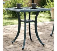 vidaXL Garden Table Green 53x53x53 cm Cast Aluminium