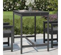 vidaXL Garden Table Grey 121x82.5x110 cm Solid Wood Pine UK HOT