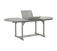 vidaXL Garden Table Grey 200x100x75 cm Solid Acacia Wood