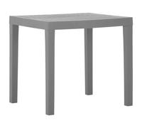 vidaXL Garden Table Grey 79x65x72 cm Plastic UK HOT