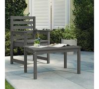 vidaXL Garden Table Grey 82.5x50.5x45 cm Solid Wood Pine