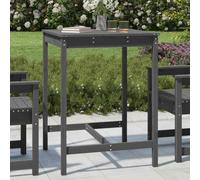 vidaXL Garden Table Grey 82.5x82.5x110 cm Solid Wood Pine, Grey