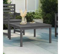 vidaXL Garden Table Grey 82.5x82.5x45 cm Solid Wood Pine UK HOT