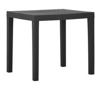 vidaXL Garden Table Grey 79x65x72 cm Plastic UK HOT